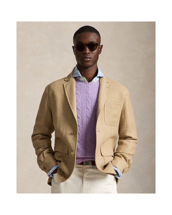 Polo Ralph Lauren Tailored Fit Linen Hopsack Jacket