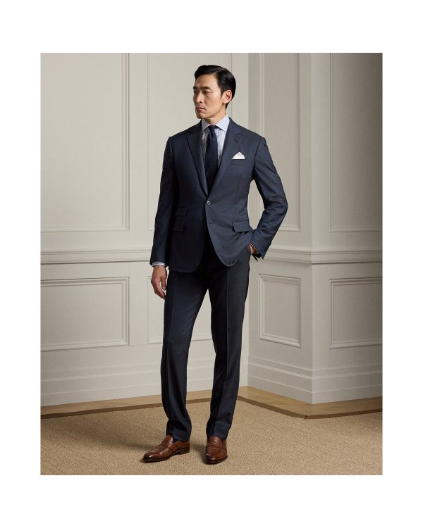 Polo Ralph Lauren Kent Hand Tailored Glen Plaid Wool Suit