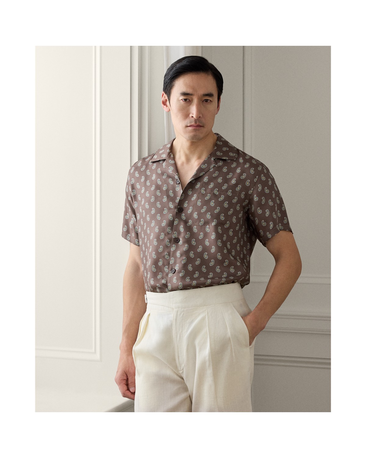 Polo Ralph Lauren Paisley-Print Silk Camp Shirt