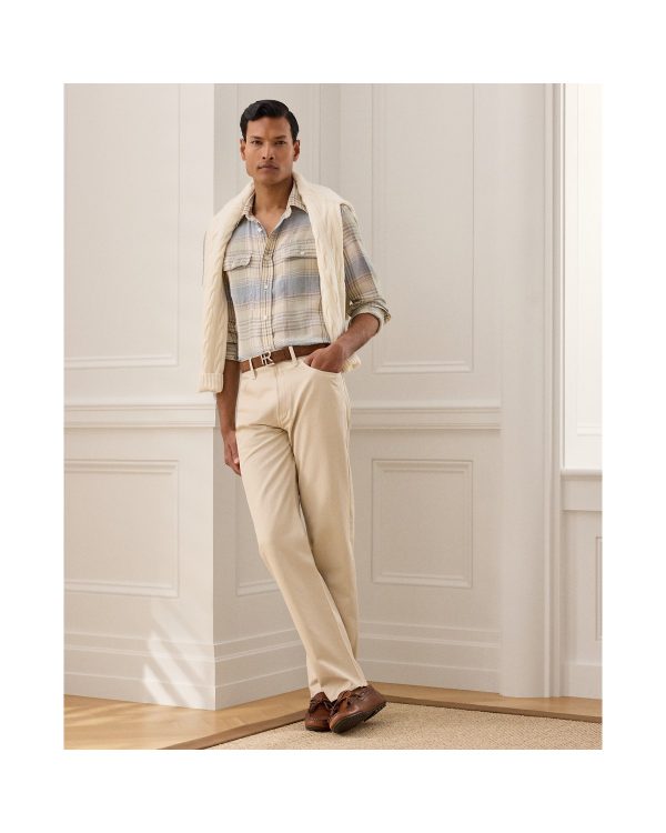 Polo Ralph Lauren Straight Fit Cotton-Linen Jean