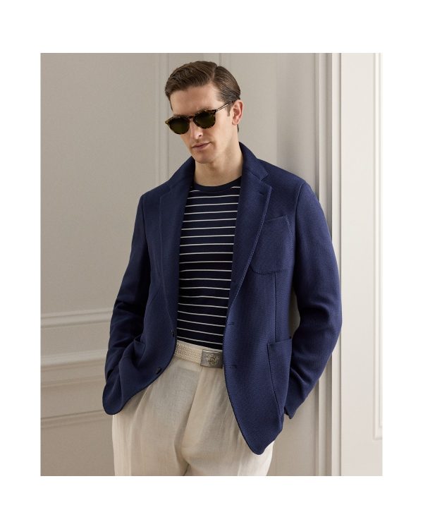 Polo Ralph Lauren Hadley Hand-Tailored Panama-Weave Jacket