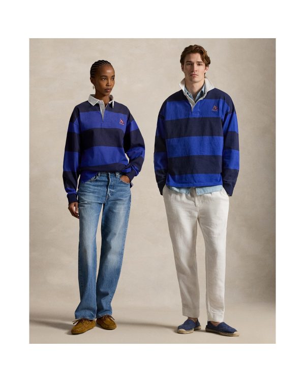 Polo Ralph Lauren Big Fit Striped Jersey Rugby Shirt
