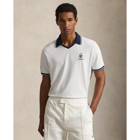 Polo Ralph Lauren Wimbledon Classic Fit Mesh Polo Shirt