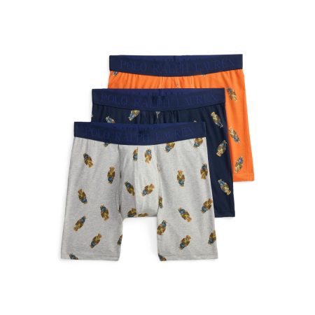 Polo Ralph Lauren 4D Flex Polo Bear Boxer Brief 3 Pack