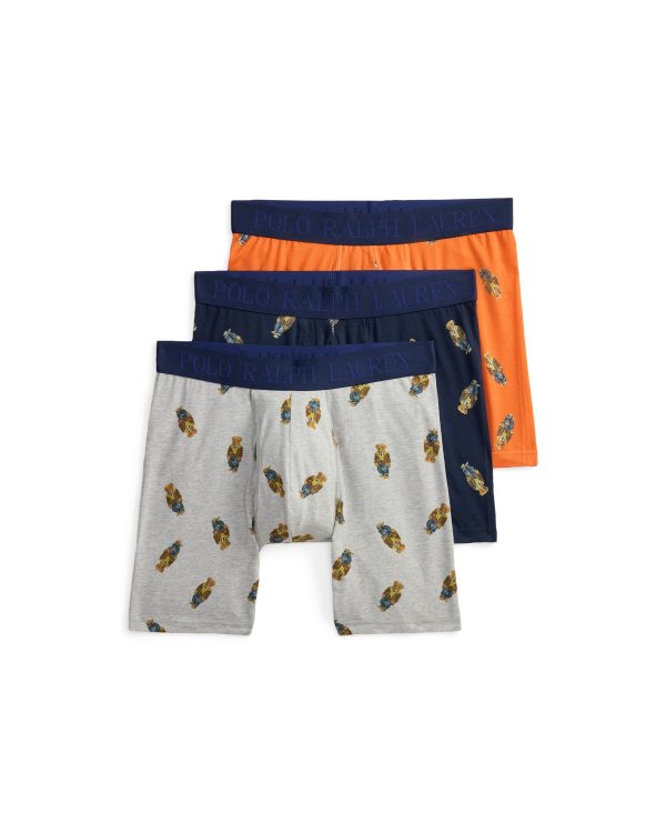 Polo Ralph Lauren 4D Flex Polo Bear Boxer Brief 3 Pack