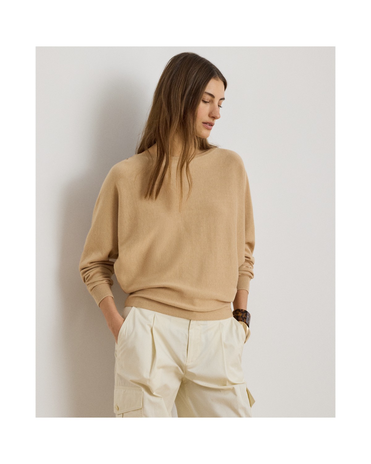 Ralph Lauren Cotton-Modal Boatneck Sweater