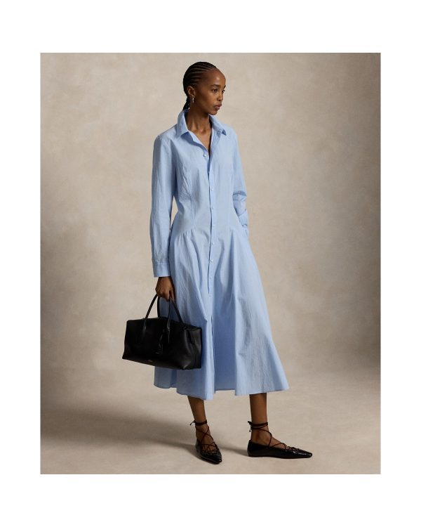 Ralph Lauren Cotton Paneled Shirtdress
