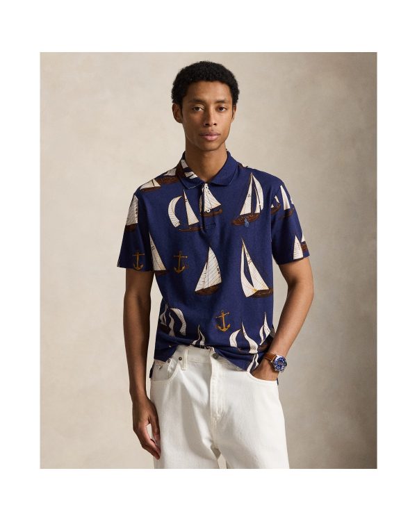 Polo Ralph Lauren Standard Fit Sailboat Jersey Polo Shirt