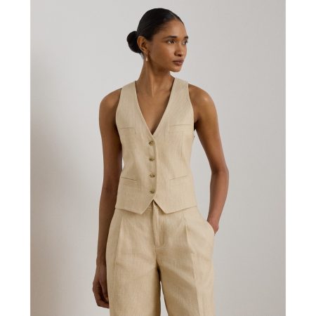 Ralph Lauren Linen-Cotton Tweed Vest