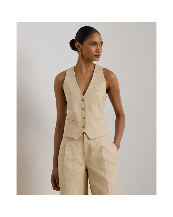 Ralph Lauren Linen-Cotton Tweed Vest