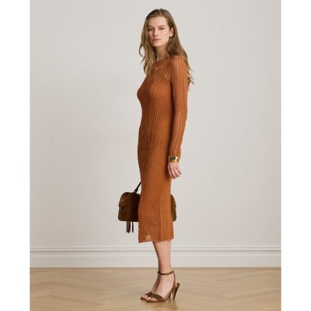 Ralph Lauren Pointelle-Knit Sheath Dress