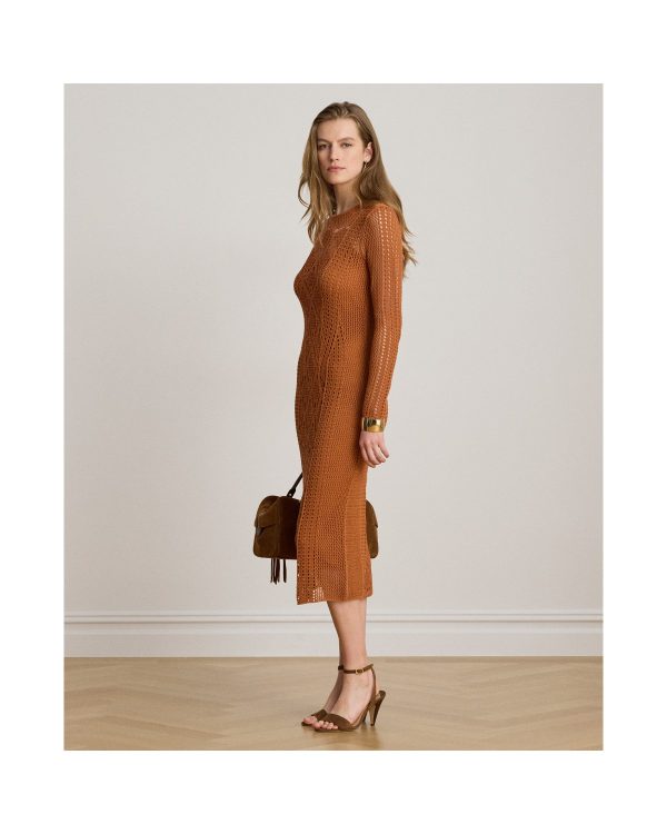 Ralph Lauren Pointelle-Knit Sheath Dress