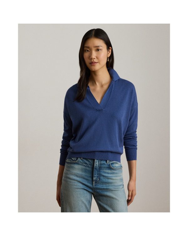 Ralph Lauren Cotton-Modal Polo Sweater