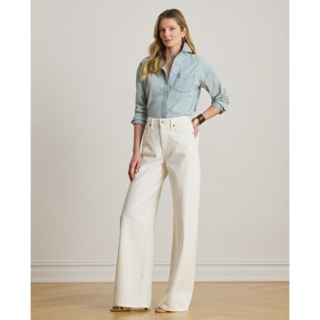 Ralph Lauren High-Rise Wide-Leg Jean