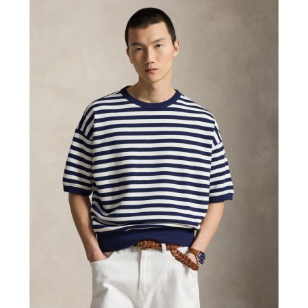 Polo Ralph Lauren Relaxed Fit Striped Fleece Sweatshirt