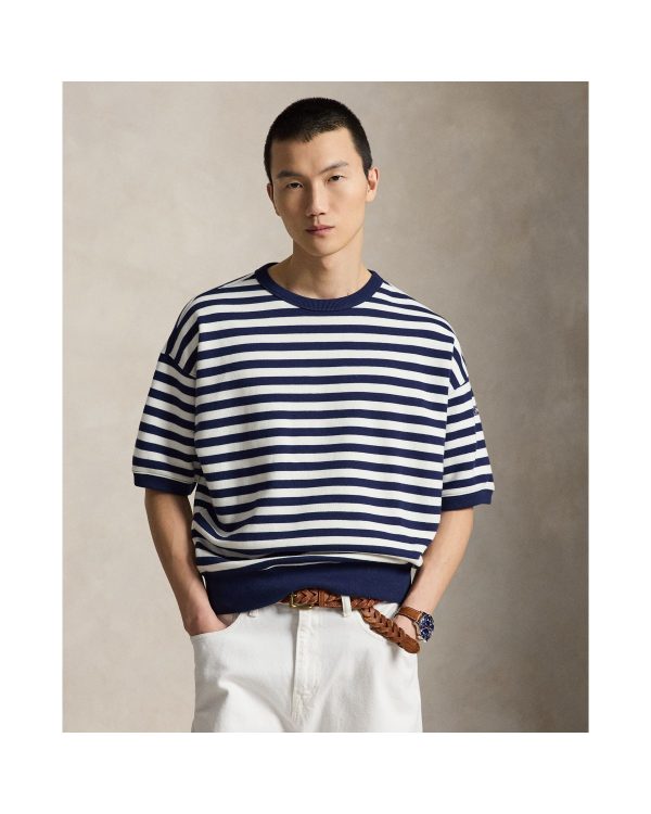 Polo Ralph Lauren Relaxed Fit Striped Fleece Sweatshirt