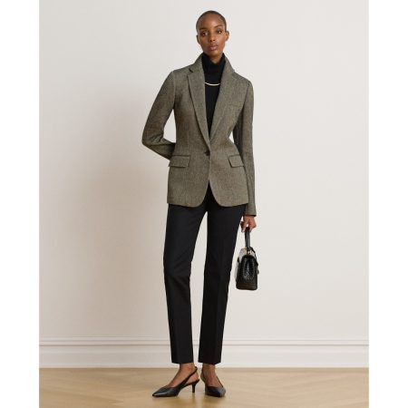 Ralph Lauren Double-Faced Cotton Slim Straight Pant