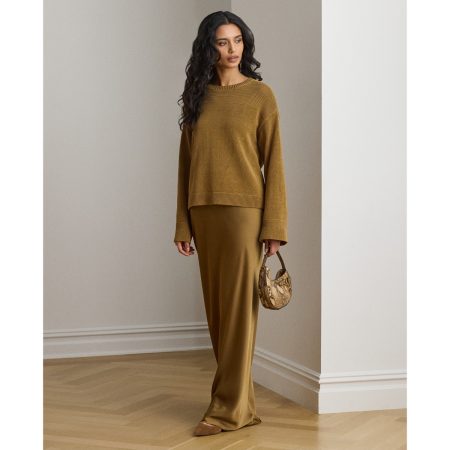 Ralph Lauren Satin Charmeuse Maxiskirt