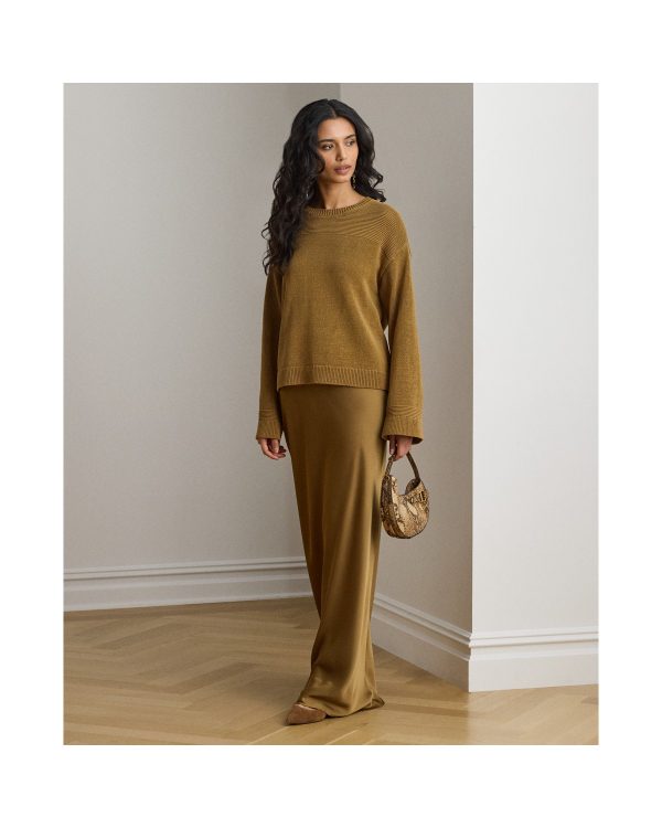 Ralph Lauren Satin Charmeuse Maxiskirt