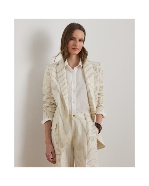 Ralph Lauren Pinstripe Linen Blazer