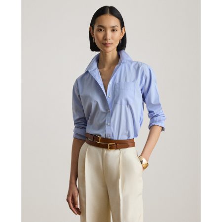 Ralph Lauren Striped Cotton Broadcloth Shirt