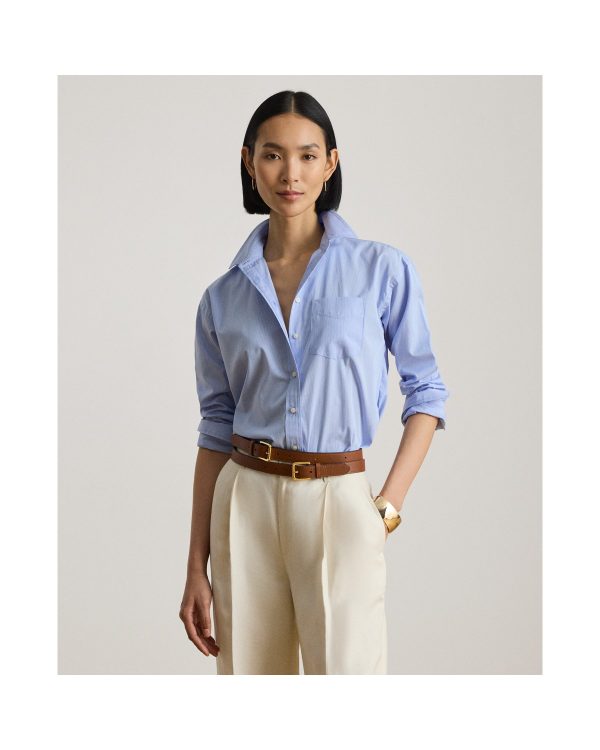 Ralph Lauren Striped Cotton Broadcloth Shirt