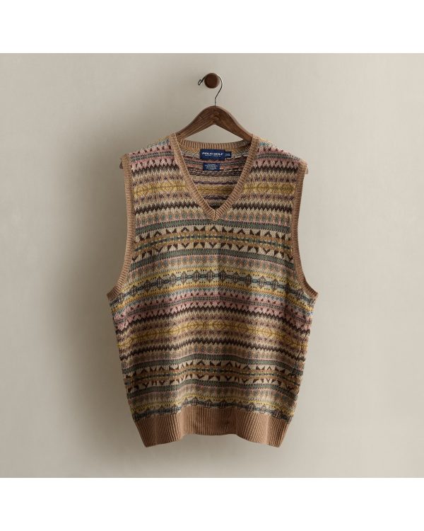 Polo Ralph Lauren Vintage Fair Isle Sweater Vest - Size XL