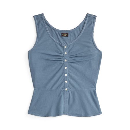 Ralph Lauren Cotton-Linen Jersey Camisole