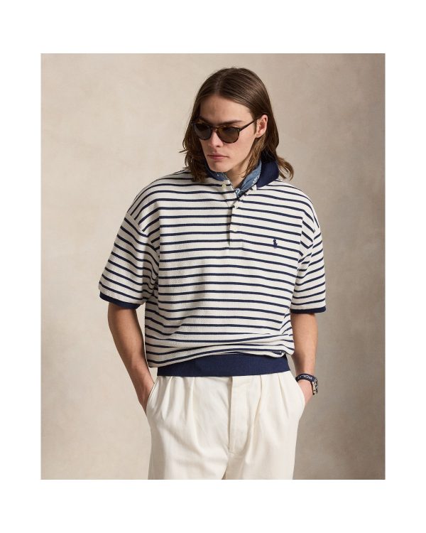 Polo Ralph Lauren Relaxed Fit Striped Textured Polo Shirt