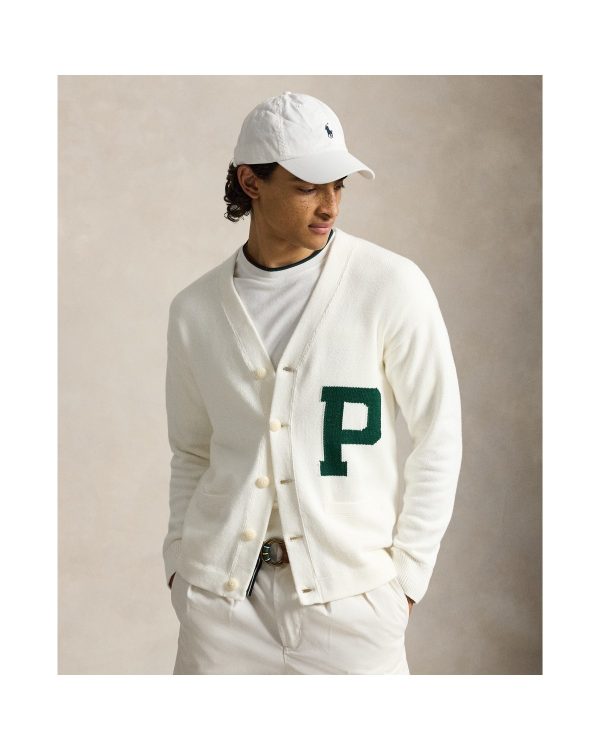 Polo Ralph Lauren Relaxed Fit Cotton Letter Cardigan