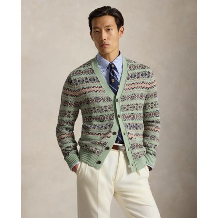 Polo Ralph Lauren Fair Isle Linen-Cotton Cardigan