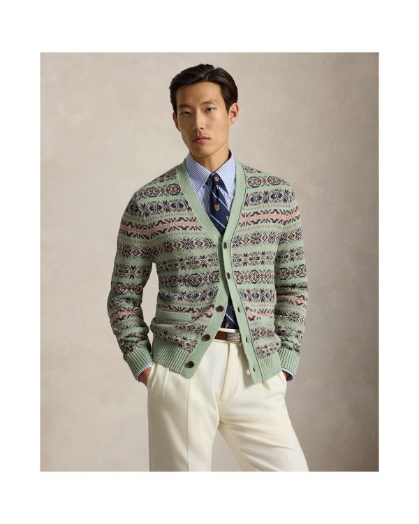 Polo Ralph Lauren Fair Isle Linen-Cotton Cardigan