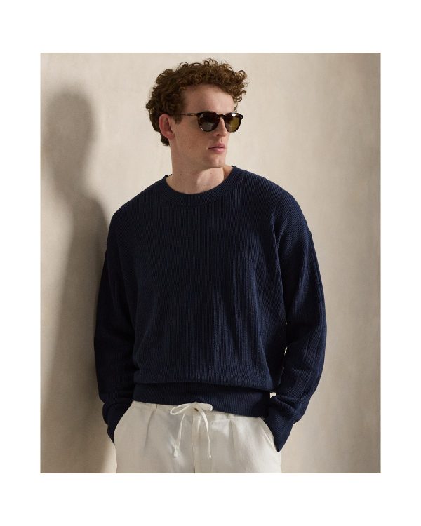 Polo Ralph Lauren Relaxed Fit Textured Linen Sweater
