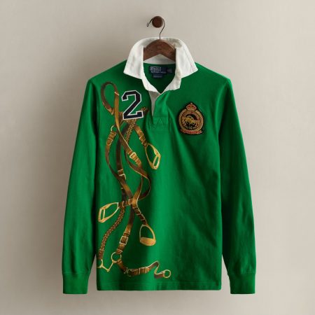 Polo Ralph Lauren 2008 Stirrup-Print Rugby Shirt - Size S