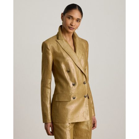 Ralph Lauren Foiled Linen Blazer