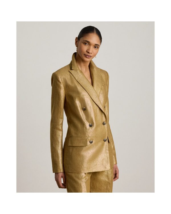Ralph Lauren Foiled Linen Blazer