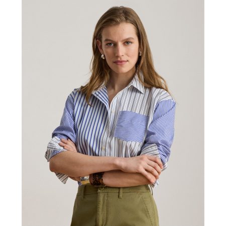Ralph Lauren Relaxed Fit Striped Broadcloth Shirt
