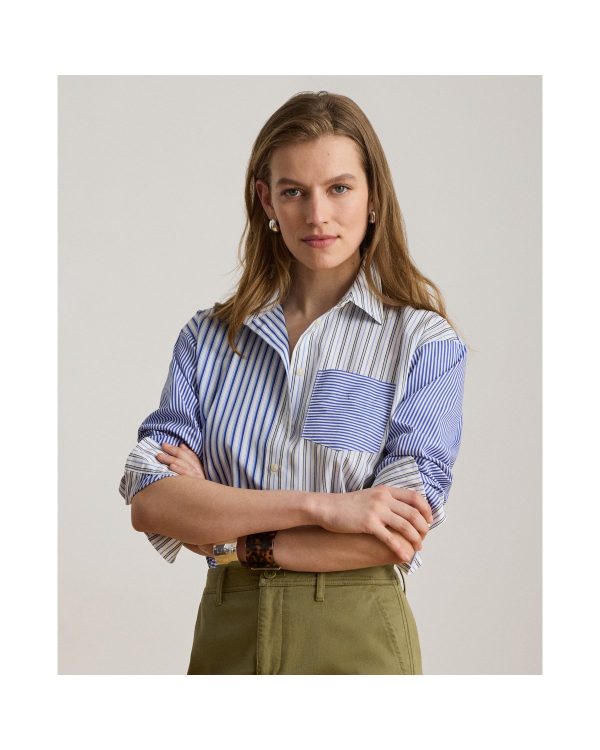 Ralph Lauren Relaxed Fit Striped Broadcloth Shirt