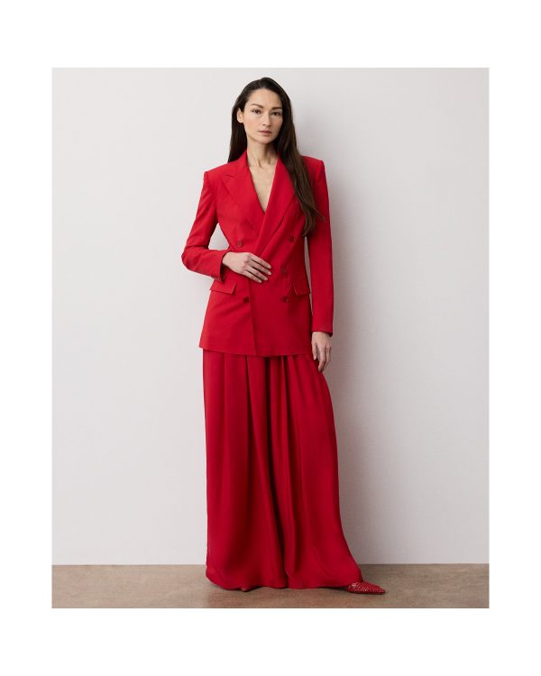 Ralph Lauren Vannesa Satin Wide-Leg Pant
