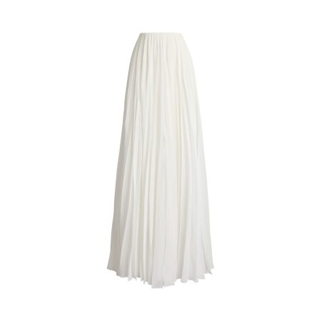 Ralph Lauren Niccola Pleated Jersey Maxiskirt