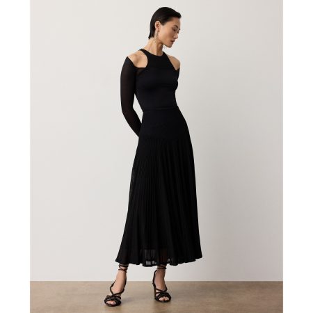 Ralph Lauren Celia Matte Ottoman Sweater Skirt