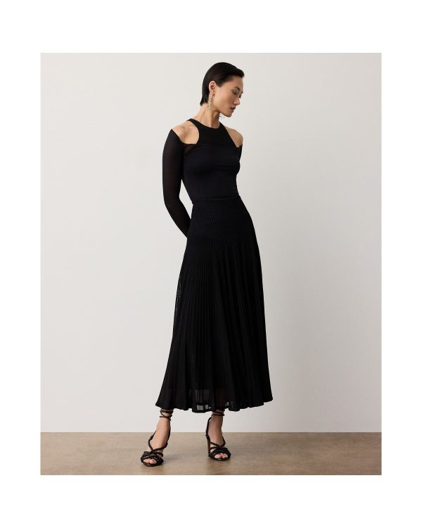 Ralph Lauren Celia Matte Ottoman Sweater Skirt