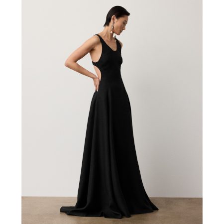 Ralph Lauren Lyndy Linen Evening Dress