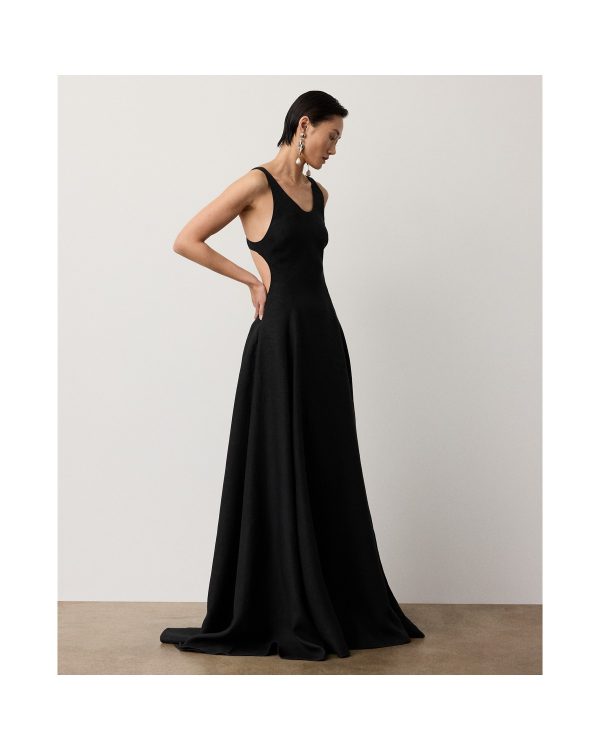 Ralph Lauren Lyndy Linen Evening Dress