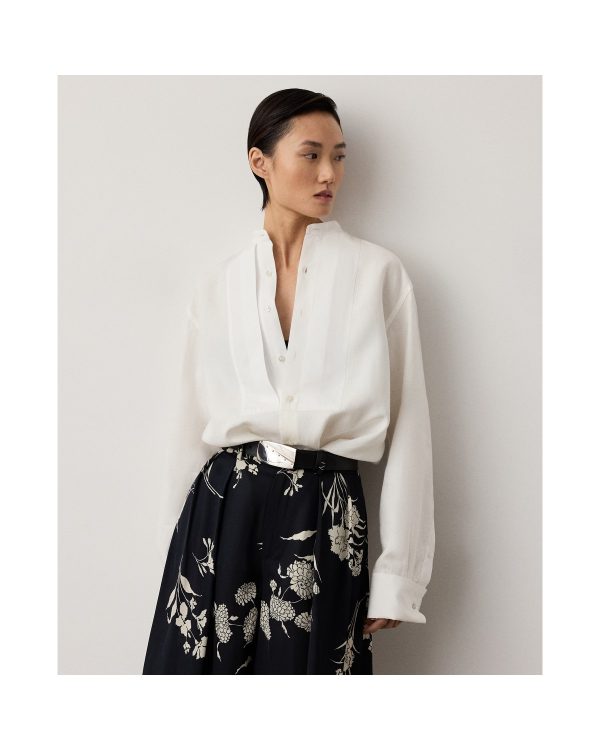 Ralph Lauren Kirstin Linen-Cotton Shirt