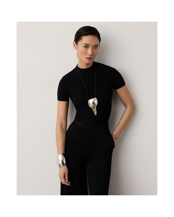 Ralph Lauren Stretch Short-Sleeve Sweater
