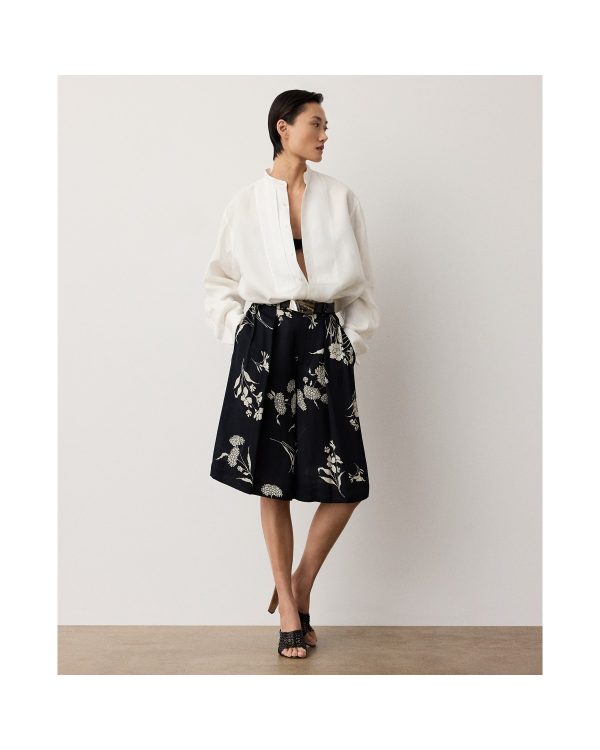 Ralph Lauren Averey Floral Satin Short