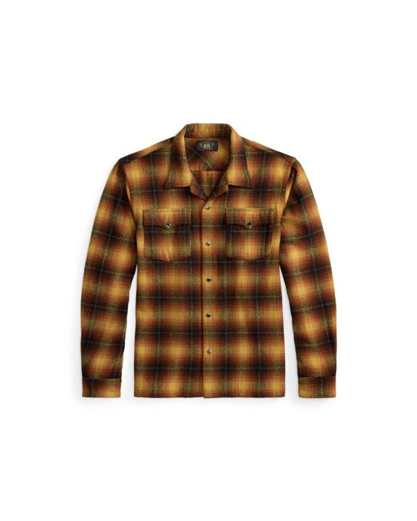 Polo Ralph Lauren Plaid Wool Blend Camp Shirt