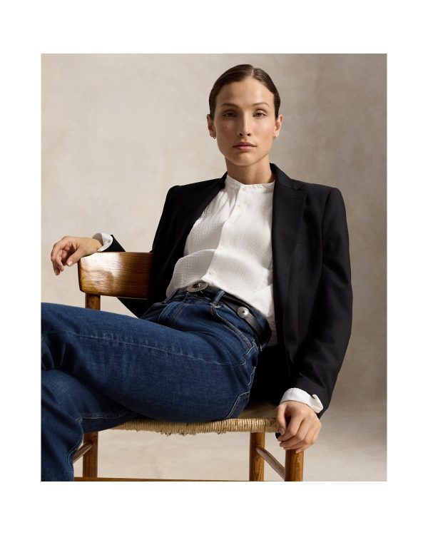 Ralph Lauren Washed Cotton Tuxedo Shirt