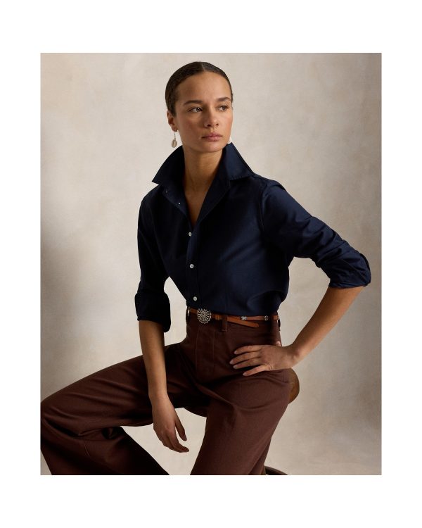 Ralph Lauren Relaxed Fit Cotton Silk Shirt